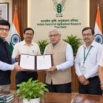 Rajeev Singh honored at ICAR New Delhi during an important MoU agreement focused on agricultural research, innovation and farmer-centric development